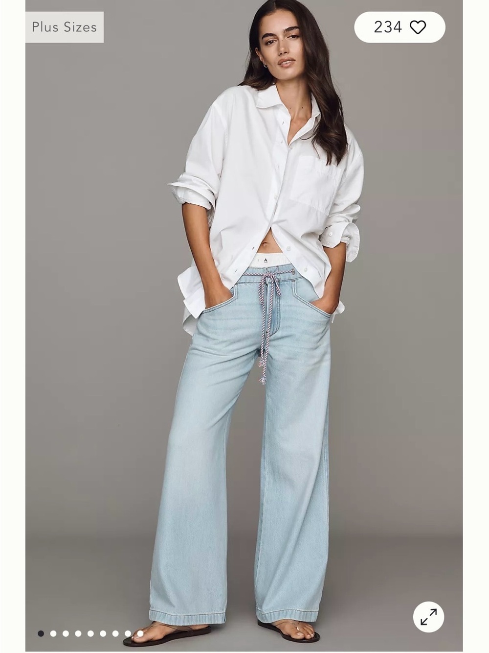 Pilcro Pull On Wide Leg Jeans - New